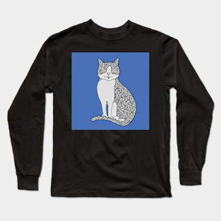 Olecranon Sketch Blue Long Sleeve T-Shirt